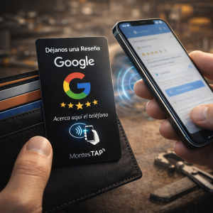 Tarjeta NFC Google Reseñas – Tipo Presentación para Emprendedores en Terreno